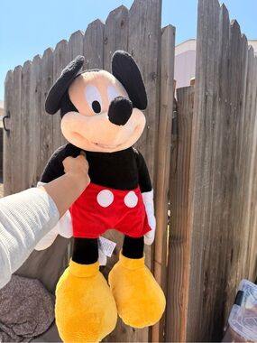 Big Disney Mickey Mouse Plushie Plush Toy Jumbo Pre Loved Mickey Stuffed Animal